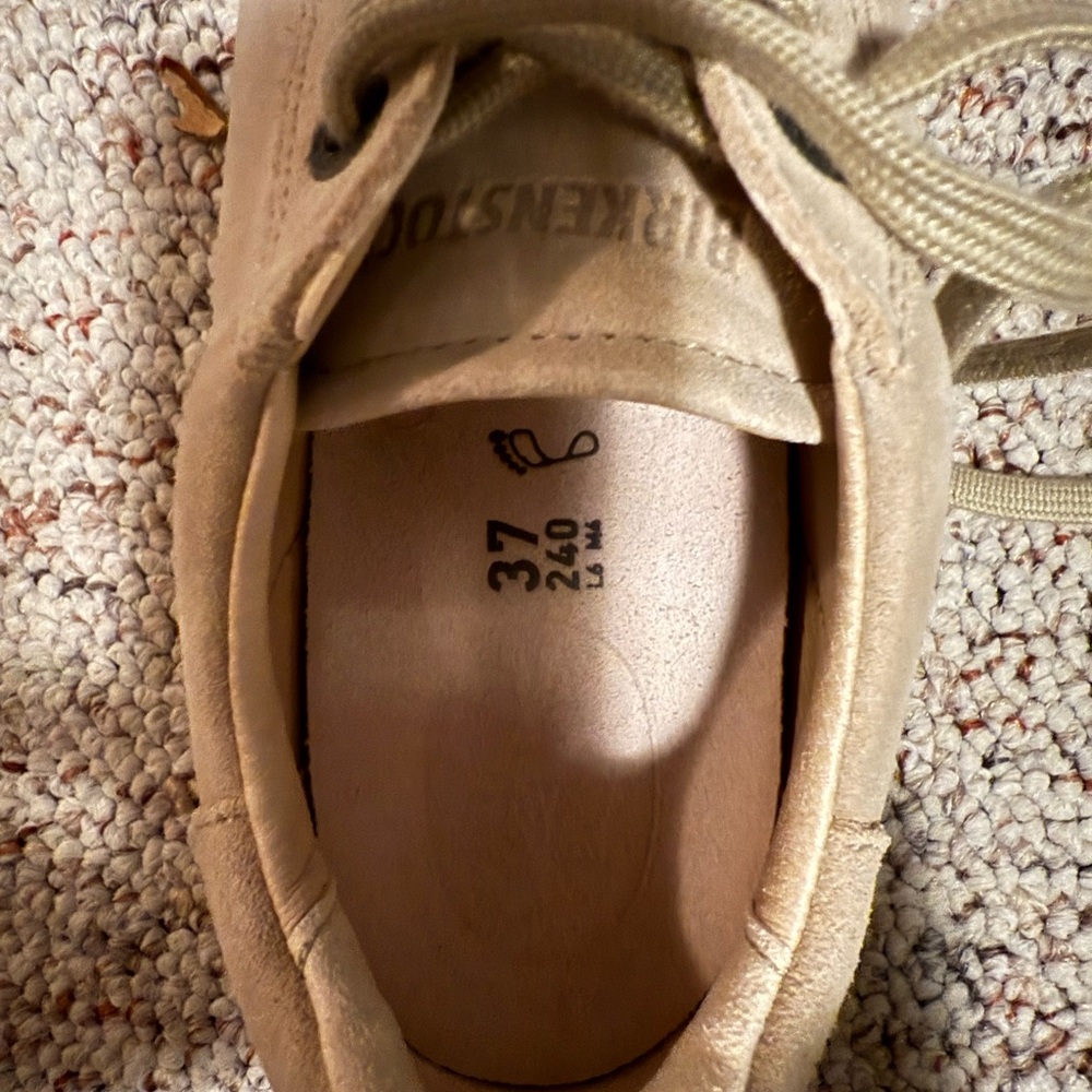 Birkenstock Tan Bend Low Suede Leather Sneakers 6-6.5 - Picture 4 of 4